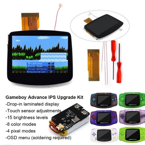 Kit lcd ips - lcd, gba