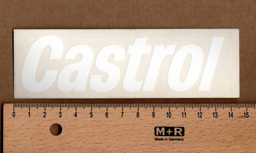 Vecchio adesivo castrol - adesivo, bianco