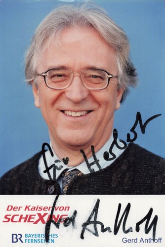 Gerd anthoff autografo - gerd, anthoff,