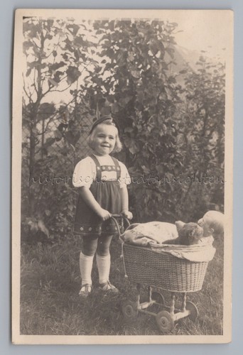 Mädchen mit puppe teddybär - mädchen, &