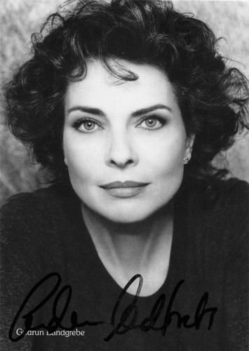 Gudrun landgrebe autografo - gudrun,